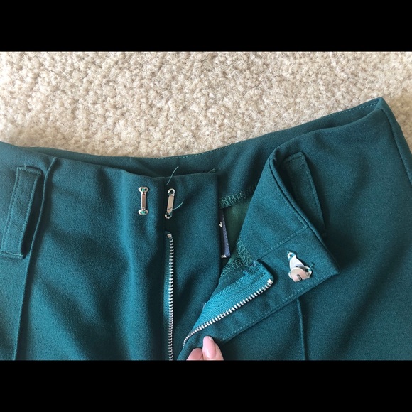 Shein Forest Green Culottes - Picture 2 of 7